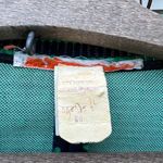 Vintage navy green polka dot double knit polyester blazer cardigan Blue Photo 3