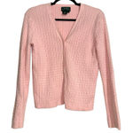 Ralph Lauren LRL Light Pink Cable Knit V-Neck Button Down Cardigan LARGE Photo 0