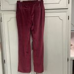 Maison D'Amelie Velvet Wide Leg Pants Size 6 Wine Trouser Holiday Gold Button Photo 2