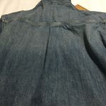 ZARA Blue Denim Oversized Long Sleeve Button Front Shirt Dress Tunic Top XS Photo 7