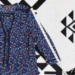 Comptoir des Cotonniers Veilhan Dress in Floral Navy Blue XS Photo 5
