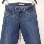 Levi's  711 Skinny Jeans Distressed Low Rise Blue Denim Photo 1