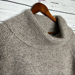Chico's Chico’s Oatmeal Cowl Neck 3/4 Sleeve Knit Sweater Top Size Small Neutral Beige Photo 2