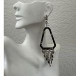 Bebe Kim Kardashian  Triangle Fringe Earrings Photo 5