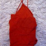 Aura Cute orange crochet design top Photo 2