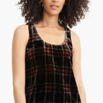 J.Crew  Stewart Tartan Plaid Velvet Tank Top Size 0 Photo 0