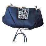 Kate Landry Elegant Navy Crossbody/Clutch with Jeweled Hidden Mirror Front Photo 0