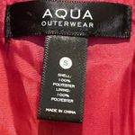 AQUA NWOT Pink & Black Plaid Trench Coat Size Small Photo 3