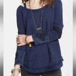 Free People  You Don't Own Me Henley Thermal Sweater M boho Photo 12