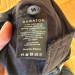 Babaton Aritzia Mayne Black Vegan Leather Pleated Pants w/ Belt, Sz 4 EUC Photo 6