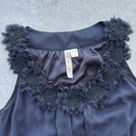 y2k Elegant Black Sleeveless Top with Lace Detail medium Photo 1
