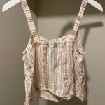 Madewell Cami Tank Top Rainbow Stripe Photo 5