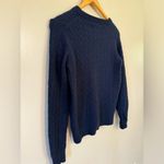 Jack Wills Navy  100% Wool Cable Knit Sweater Size 10 VGUC Photo 3