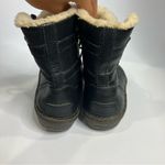 UGG  caspia 1932 black leather boots Sherpa lined lace up women’s size 10 winter Photo 4