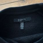 Brunette The Label Blonde Classic Crewneck Black Sweatshirt Size Small Medium Photo 2