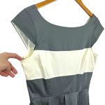 Kate Spade Adette Midi Dress Pleated Pippa Middleton Colorblock Cap Sleeve SZ 6 Photo 3