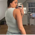 H&M Light Blue Knit Sweater Vest Photo 1