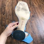 Sam Edelman • Kia Block Heel Sandal ankle strap square toe True Blue snakeskin Photo 8