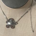 Wild Fable necklace silver flower pendant herringbone fashion jewelry new Sz 16” Photo 6