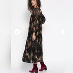 Forever 21 Forever 21 Sheer Floral Chiffon Tiered Lace Maxi Dress Size S Photo 1