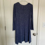 Old Navy NWOT |  women’s blue‎ soft knit long sleeve dress — small Photo 5