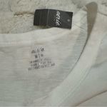 Aerie White Distressed Short Sleeve Tee with Tie Detail, 100% Cotton, Medium NWT Photo 2