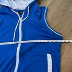 Victorious sleeveless hoodie royal blue full zip hooded pockets Women’s sz M Size M Photo 8