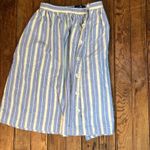 Ralph Lauren Women’s women’s vintage 1980s Blue and Cream Striped full skort Photo 3