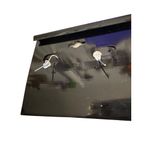 Handcrafted Sterling Silver Finish Art Glass Dangle Earrings Hook 2" New on Card Green Photo 3