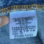 Polo Ralph Lauren Front Slit Denim Maxi Skirt vintage Y2k size 10 Blue Photo 8