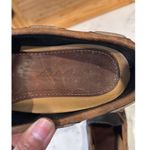 Eddie Bauer Vintage  Black brown leather boat shoe loafer Camp 90s nautical Photo 6