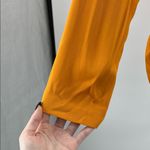 April Rain Yellow Green Blazer Vintage Military Style open front cut out back L Orange Size L Photo 8