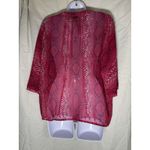 a.n.a . Women's Pink and Red Snakeskin Print Blouse Size XL Photo 1