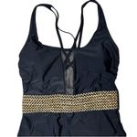 Cupshe One Piece Mesh Tummy Control Black Swimsuit Size M Photo 4