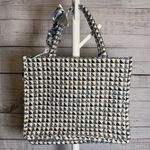 Elegant Blue and Cream Women's Tote Bag Photo 1