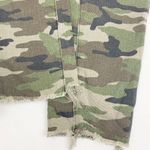 Carmar X LF Camo Camouflage Cropped Raw Frayed Hem Denim Jeans Green Size 28 Photo 10