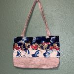Vintage Quilted butterfly tote bag purse Photo 1