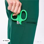 FIGS  Hunter Green High Waisted Yola Scrub Pants Photo 5