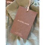 Everlane  Mint Green And White Striped Cotton The Relaxed Oxford Shirt Size 4 NWT Photo 8