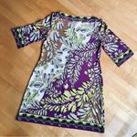 Donna Morgan Abstract, Colorful, Neon, 3/4 Sleeve Dress, Size 16 Photo 2