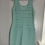 Toad & Co Samba Flow Tank Dress Ribbed Organic Cotton Blend Light Teal Blue S Green Photo 6