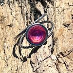 Handcrafted sparkly ring made with Swarovski crystal adjustable fit Silver Photo 0