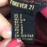 Forever 21 Black Red Flannel Women's Small Photo 8