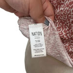 Nation Ltd  Winona Victorian Mock Neck Top Leopard Cheetah Print Coral Size Small Photo 10