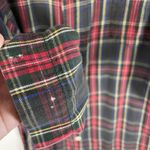 J.Crew Oarsman Button Up Long Pajama Top Vintage Plaid Red Green Large Photo 3