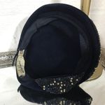 Winkelmans VINTAGE 1960'S BLUE VELOUR BERET STYLE HAT WITH RHINESTONE EMBELLISHMENT Photo 10