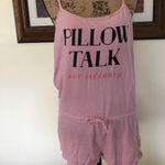"Pillow Talk Not Included" Pink Romper Size M Photo 2