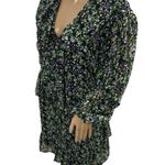Influence Chiffon Floral Dress Womens US Sz 8 Garden Fairy Flowy Mini Sheer New Green Photo 1
