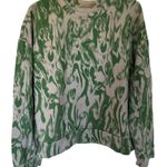 Zella  Green Myrtle Nova Print Sweatshirt Photo 0