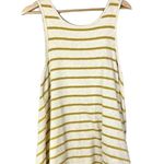 Free People  We the Free Yellow Garden Stripe Sleeveless Tunic S Photo 0